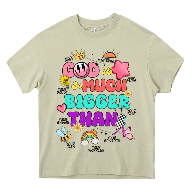 God Is Bigger Design Heavy Core Tee by JahusDesignShop | Teevron