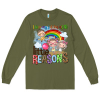 Army Green i love my job for all the little reasons Long Sleeve Tee - NancyCooperArtShop