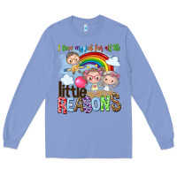 Colony Blue i love my job for all the little reasons Long Sleeve Tee - NancyCooperArtShop