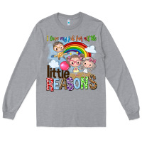 Heather Grey i love my job for all the little reasons Long Sleeve Tee - NancyCooperArtShop