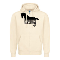 Sandshell everybody's gotta horse neigh Zipper Hoodie - Bettercallsaul