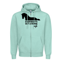 Everybody's Gotta Horse Neigh Zipper Hoodie | Teevron