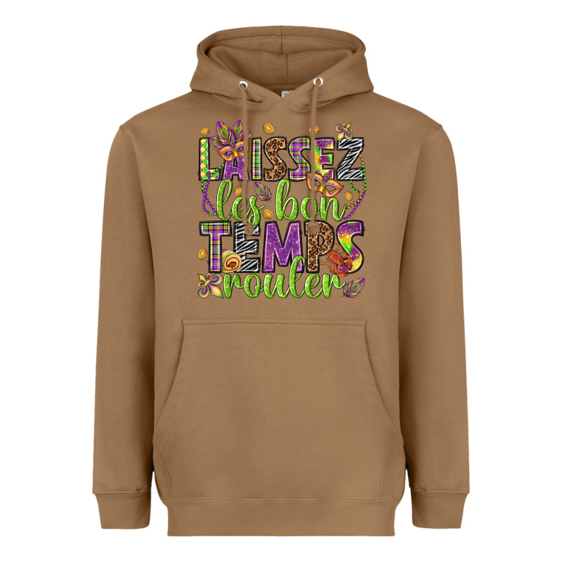 Loissez Les Bon Temps Rouler Heavyweight Hoodie by HowdyJamesFarm | Teevron
