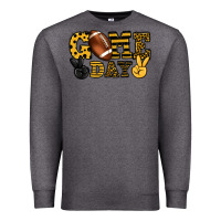 Charcoal Heather Game day yellow and black team color Premium Sweatshirt - HowdyJamesFarm