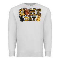 Dove Grey Game day yellow and black team color Premium Sweatshirt - HowdyJamesFarm