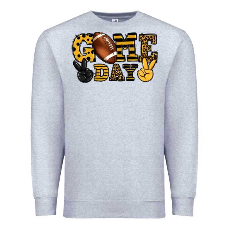 Game Day Yellow And Black Team Color Premium Sweatshirt by HowdyJamesFarm | Teevron
