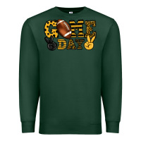 Sports Green Game day yellow and black team color Premium Sweatshirt - HowdyJamesFarm