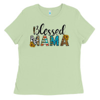 Matcha blessed mama Ladies Tee - CowhideDigitalArt