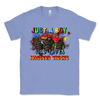 Colony Blue just a boy who loves monster trucks Classic Tee - JahusDesignShop