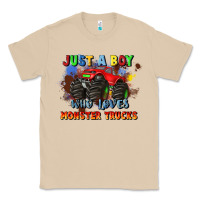 Mushroom just a boy who loves monster trucks Classic Tee - JahusDesignShop