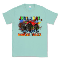 Seafoam just a boy who loves monster trucks Classic Tee - JahusDesignShop