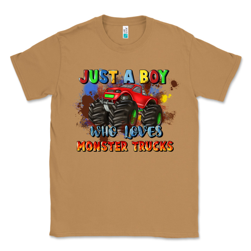 Just A Boy Who Loves Monster Trucks Classic Tee by JahusDesignShop | Teevron