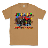 Toasted Coconut just a boy who loves monster trucks Classic Tee - JahusDesignShop