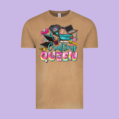 Crafting Queen Vintage Tee Designed By Jahusdesignshop