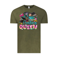 Vintage Olive crafting queen Vintage Tee - JahusDesignShop