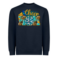 Navy cheer mom Heavyweight Sweatshirt - NancyCooperArtShop