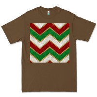 Cacao christmas stripes seamless pattern Premium Tee - BundleAndBundleShop
