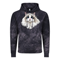 Cloud Black Ragdoll Face Cat Vintage Hoodie - LillyAllenDesigns