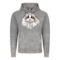 Cloud Rock Ragdoll Face Cat Vintage Hoodie - LillyAllenDesigns