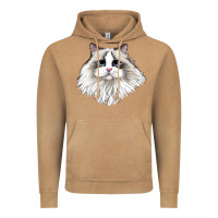 Vintage Camel Ragdoll Face Cat Vintage Hoodie - LillyAllenDesigns