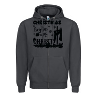 Smoke Christmas Begins With Christ Zipper Hoodie - Bettercallsaul