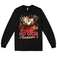 Black hot cocoa season Long Sleeve Tee - MaliasSmallBusiness