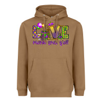 Toasted Coconut Love Mardi Gras Y'all Heavyweight Hoodie - HowdyJamesFarm