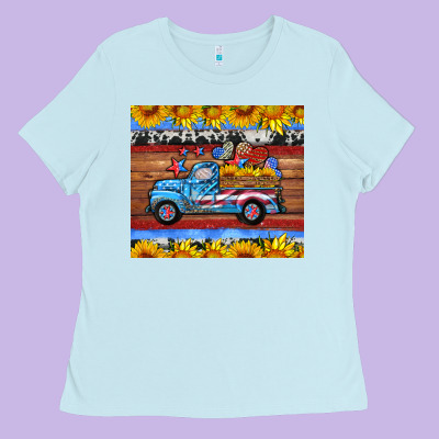 American Truck Tumbler Ladies Tee Designed By Hra Design Shop