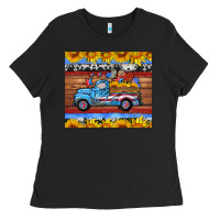 Black american truck tumbler Ladies Tee - HRA Design Shop
