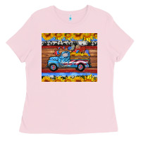 Bubblegum Pink american truck tumbler Ladies Tee - HRA Design Shop