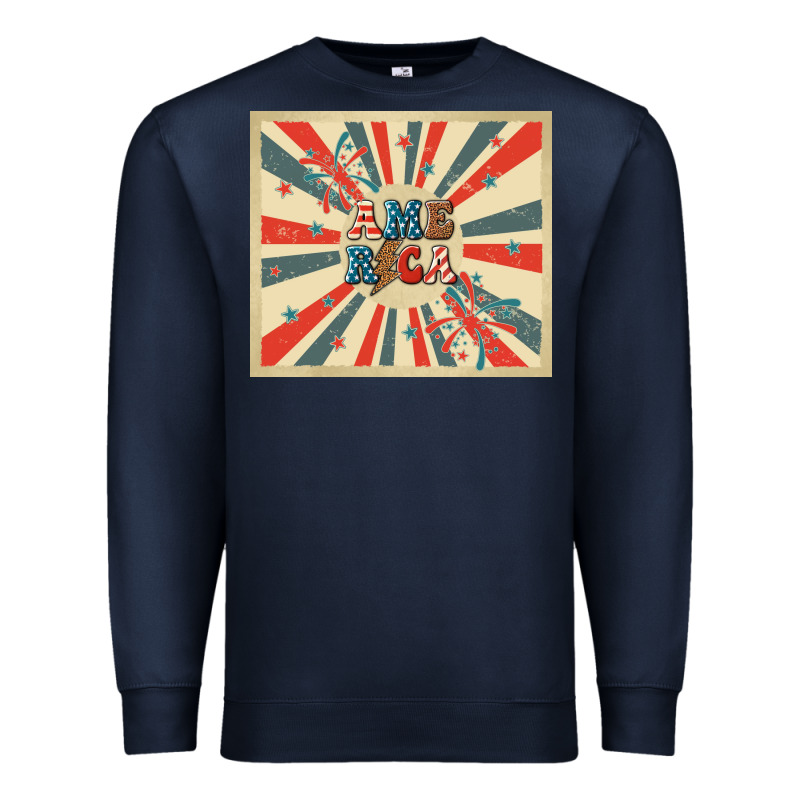 Retro America Premium Sweatshirt by TumblerDesignByShophia | Teevron