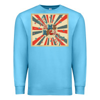 Ocean Blue retro america Premium Sweatshirt - TumblerDesignByShophia