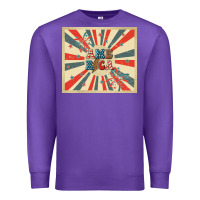 Purple retro america Premium Sweatshirt - TumblerDesignByShophia