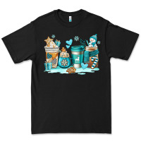 Black winter coffe cups Premium Tee - AdoDesignShop