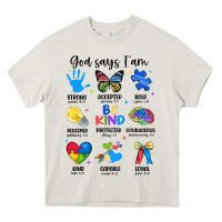 Cream god says i am autism Heavy Core Tee - JahusDesignShop