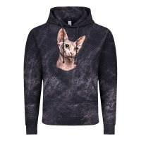Cloud Black Sphynx Cat Vintage Hoodie - LillyAllenDesigns