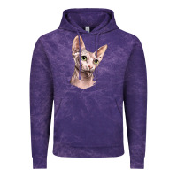 Cloud Purple Sphynx Cat Vintage Hoodie - LillyAllenDesigns