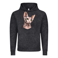 Vintage Black Sphynx Cat Vintage Hoodie - LillyAllenDesigns