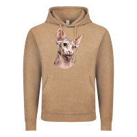 Vintage Coffee Sphynx Cat Vintage Hoodie - LillyAllenDesigns