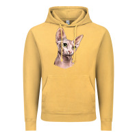 Vintage Mustard Sphynx Cat Vintage Hoodie - LillyAllenDesigns