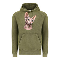 Vintage Olive Sphynx Cat Vintage Hoodie - LillyAllenDesigns