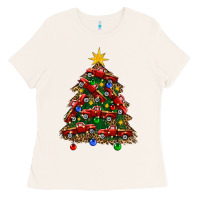 Bone christmas truck tree Ladies Tee - FaDigitalArtStudio