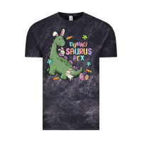 Cloud Black bunny saurus rex Vintage Tee - MaliasSmallBusiness