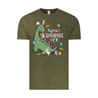 Vintage Olive bunny saurus rex Vintage Tee - MaliasSmallBusiness