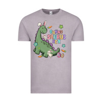 Vintage Zinc bunny saurus rex Vintage Tee - MaliasSmallBusiness