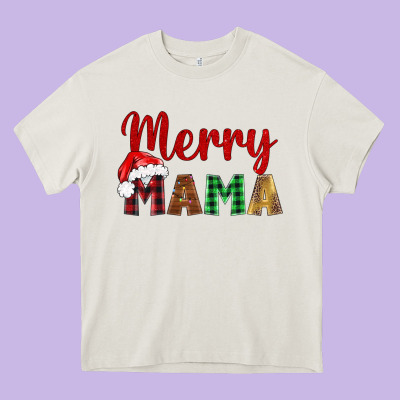 Merry Mama Heavy Core Tee Designed By Barkaloodesign