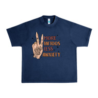 More Tattoos Less Anxiety Urban Heavy Tee | Teevron