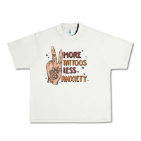 Pistachio more tattoos less anxiety Urban Heavy Tee - MaliasSmallBusiness