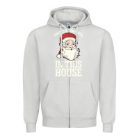 Dove Grey There's Some Ho Ho Ho's in this House Santa Claus Zipper Hoodie - Bettercallsaul