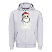 Heather Grey There's Some Ho Ho Ho's in this House Santa Claus Zipper Hoodie - Bettercallsaul